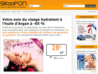 version 1 du site skoopon.fr